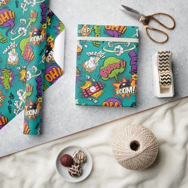 Comic Bubbles Wrapping Paper (Crafts)