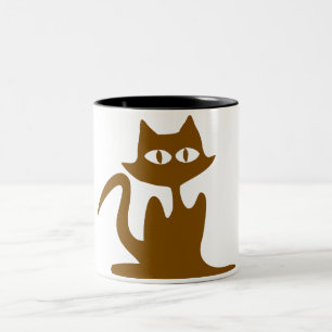 Comic Cat Vector Illustration Mug