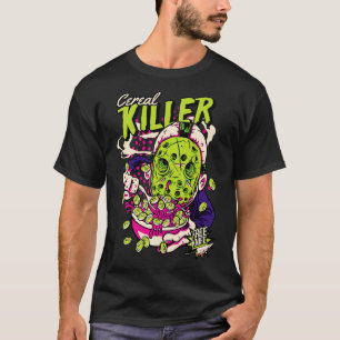 Comic Cereal Killer Cereal Box Funny Horror 1 T-Shirt
