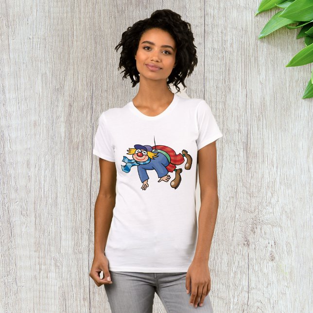 Comic Clown Hanging Upside Down T-Shirt (Creator Uploaded)