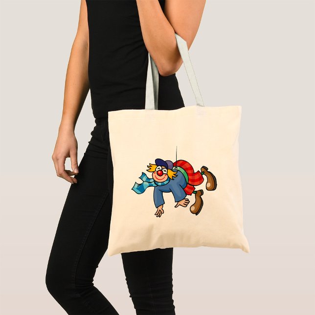 Comic Clown Hanging Upside Down Tote Bag (Creator Uploaded)