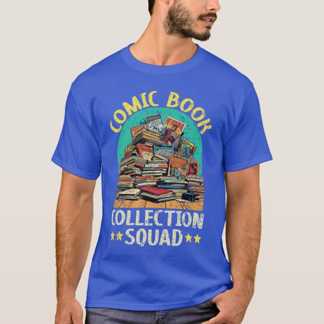 Comic Collector Comic Reader Reading Comic Books f T-Shirt (Front)