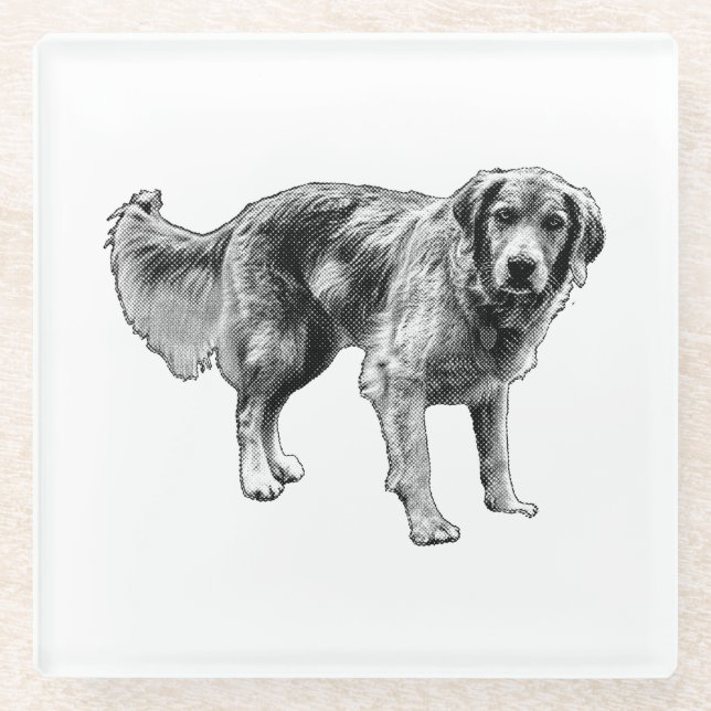 Comic Dog Coaster for Spooky Tables (Front)