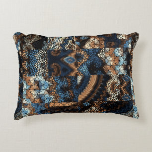 Comic elements seamless pattern with colourful wor decorative cushion