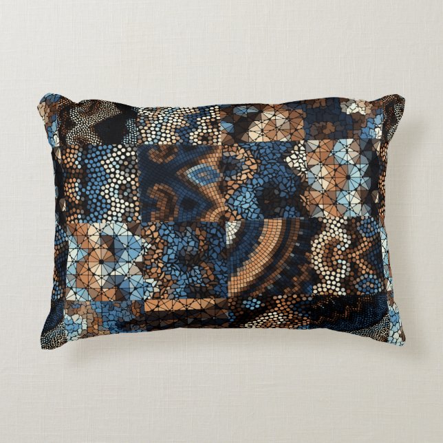 Comic elements seamless pattern with colourful wor decorative cushion (Front)