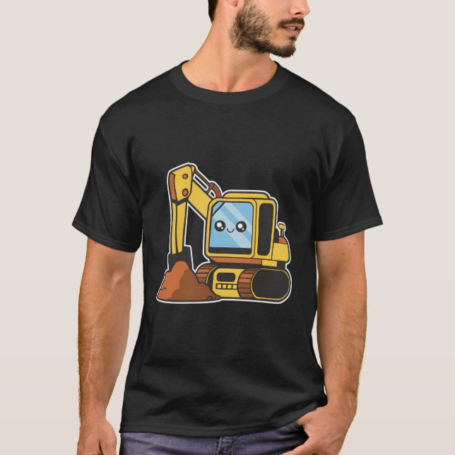 Comic Excavator For Children T-Shirt (Front)