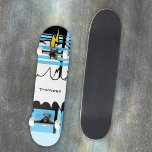 Comic Flash Pop Art Style Skateboard<br><div class="desc">Bring the fun with this bold pop art skateboard featuring comic-style flash graphics and a playful modern vibe. Perfect for skaters who love colour, attitude, and a touch of humour. Personalise fonts, colours, and text to make it your own. Explore the full matching collection for more comic-inspired designs. Add this...</div>