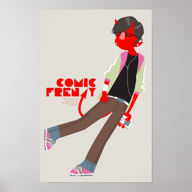 Comic Frenzy Devil Boy Poster (Front)