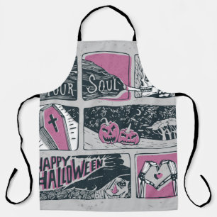Comic Halloween: Fun Illustration Apron
