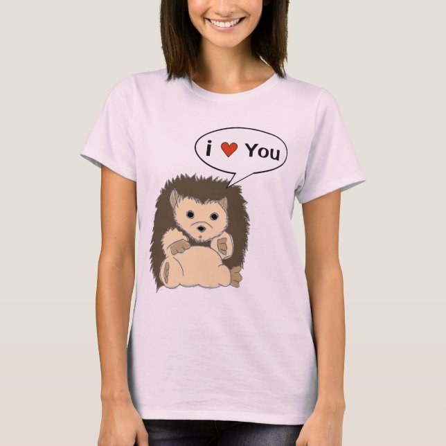 Comic HedgeHog Shirts customise the speech bubble (Front)