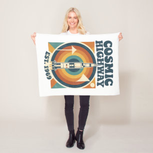 Comic Highway – Fun Pop Art for Comic Fans Fleece Blanket