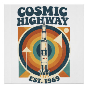 Comic Highway – Fun Pop Art for Comic Fans Poster