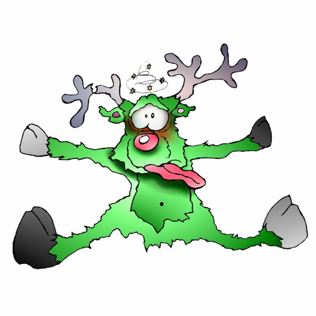 Comic Hirsch Magnet Photo Sculpture Magnet (Front)