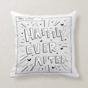 Comic inspired Happily Ever After Cushion