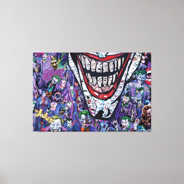 Comic joker Premium Wrapped Canvas (Gloss) (Front)