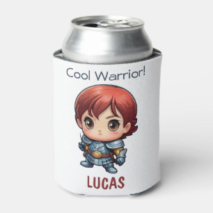 Comic Knight Personalised Kids Party Gift Can Cooler