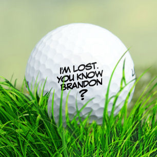Comic Lost Golf Ball Funny Humourous