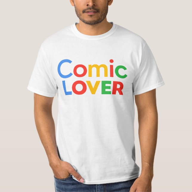 Comic Lover Design T-Shirt (Front)