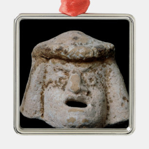 Comic mask metal tree decoration