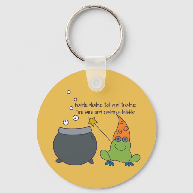 Comic McBeth Halloween Key Ring (Front)