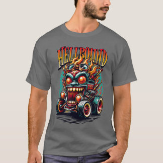 Comic Monster Voo Rock Skeleton Punk Psychobilly T-Shirt