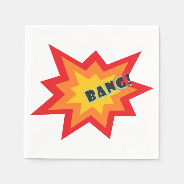 Comic Napkins for Parties (Front)