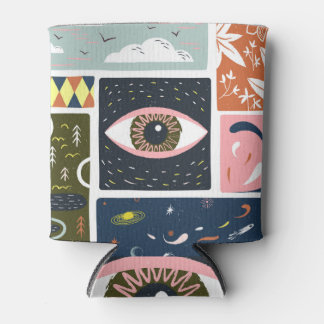 Comic Nature Space: Autumn Illustration Can Cooler