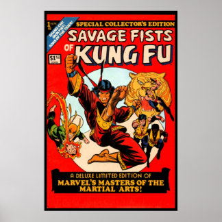 Comic No 1 First Edition - Savage Fists of Kung Fu Poster