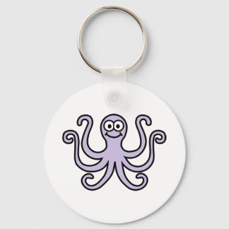Comic octopus key ring