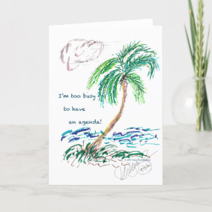 "Comic Palm #2”/"Agenda #1" Card
