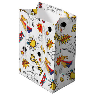 Comic Pattern Gift Bag
