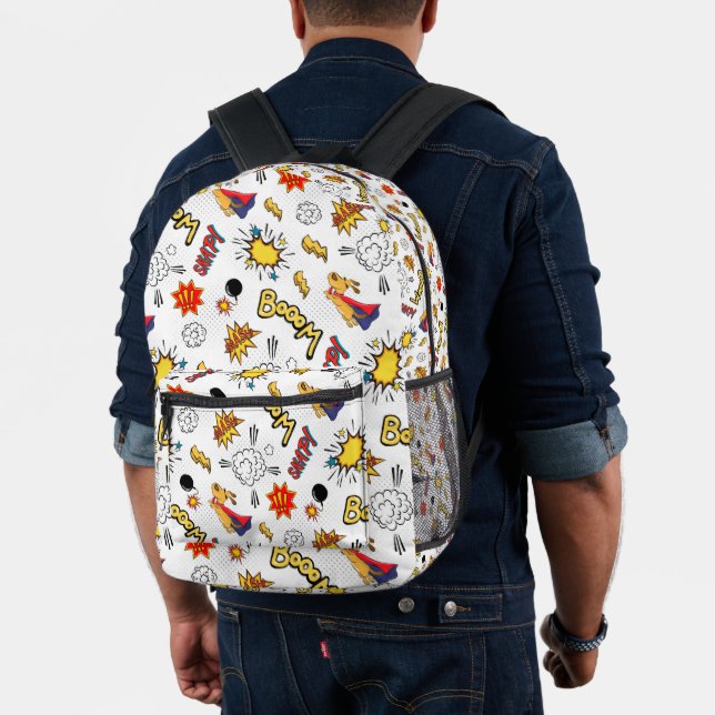 Comic Pattern  Printed Backpack (Insitu (Model))