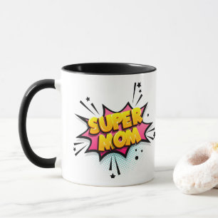 Comic Pop Art Super Mum Mug