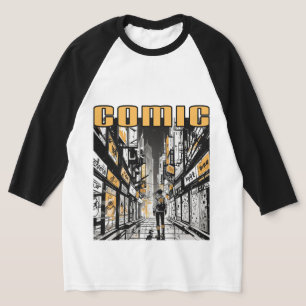 Comic Raglan   T-Shirt