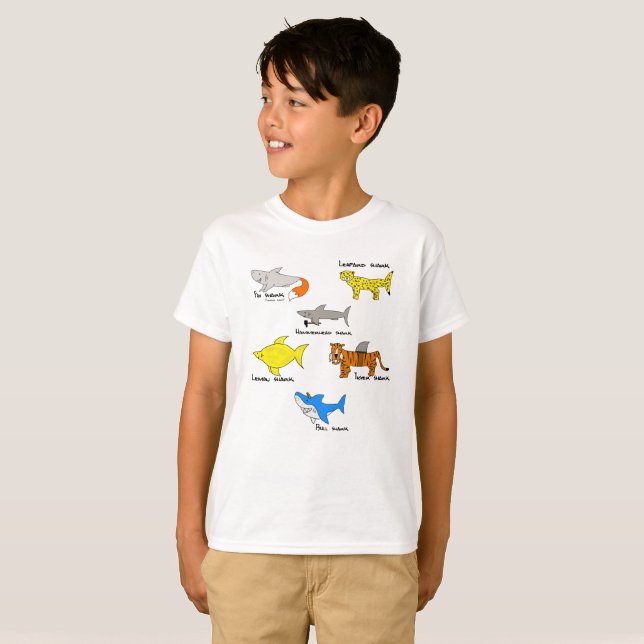 Comic sharks for kidz T-Shirt (Front Full)