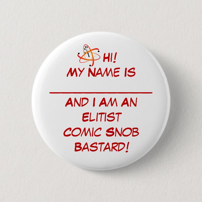 Comic Snob Pin (Front)