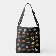 Comic Sound Effects Cross Body Bag