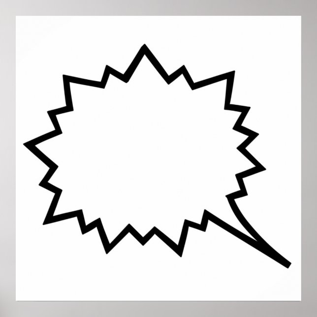 Comic Speech bubble Poster (Front)