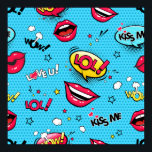 Comic speech bubbles and female lips with differen poster<br><div class="desc">Comic speech bubbles and female lips with different emotions and text Wow, Lol, kiss me, Love you, stars, hearts and clouds. colorful funny comic seamless pattern in pop art retro style. pop, art, lip, pattern, comic, background, love, mouth, kiss, cartoon, seamless, sticker, style, graphic design, bubble, omg, retro, decor, illustration,...</div>