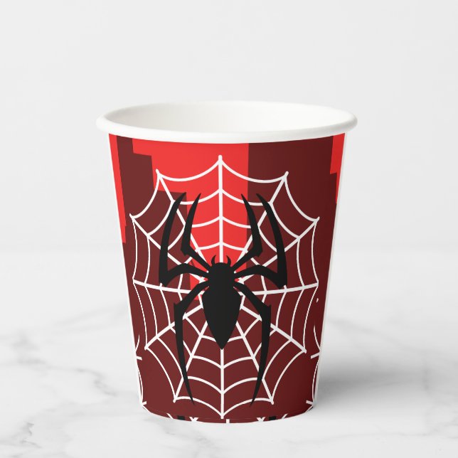 Comic Spider Theme Birthday Party Paper Cup (Front)