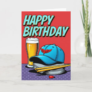 Comic Style Birthday Card