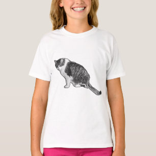 Comic Style Cat Energizes Fun Holiday Outfits T-Shirt