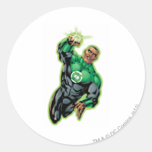 Comic Style - Flying Up Classic Round Sticker