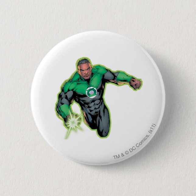 Comic Style - Green Lantern 6 Cm Round Badge (Front)
