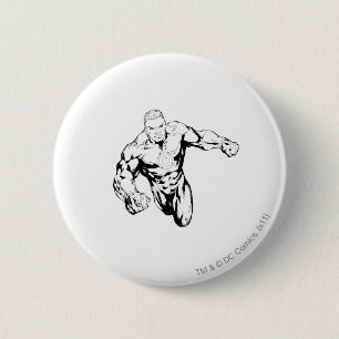 Comic Style - Green Lantern, Black and White 6 Cm Round Badge