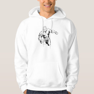 Comic Style - Green Lantern, Black and White Hoodie
