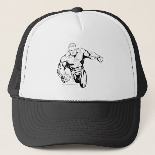 Comic Style - Green Lantern, Black and White Trucker Hat