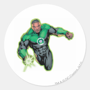 Comic Style - Green Lantern Classic Round Sticker