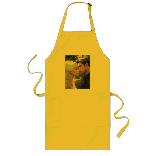 comic style long apron
