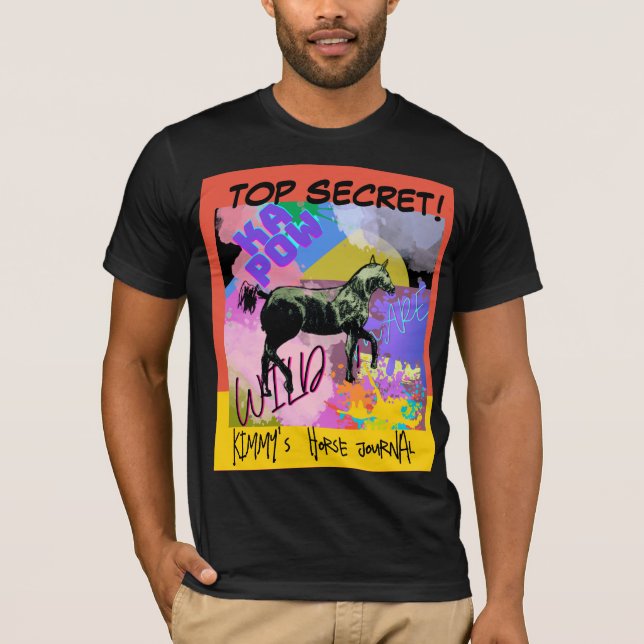 COMIC STYLE MARE illustration, totally awesome gra T-Shirt (Front)